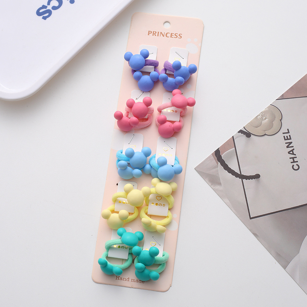 La alta elasticidad de los niños no duele la banda de goma de la cuerda del pelo del bebé de la banda linda del pelo del pulgar de la niña