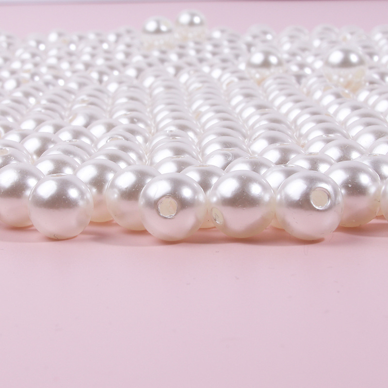 Smooth Embellishment 1 Set Diameter 3mm Diameter 4mm Diameter 5mm Hole 2~2.9mm ABS Solid Color DIY Jewelry Accessories Beads