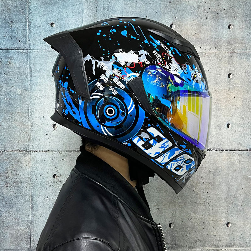 AIS Motorcycle Helmet Full Face Dual Visor Bluetooth 3C