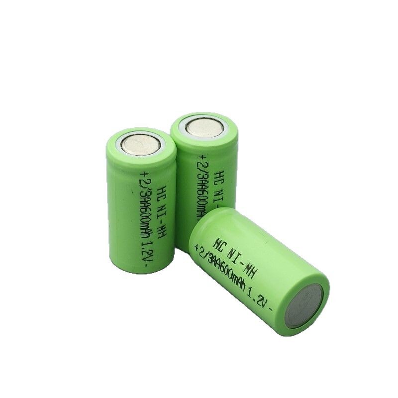 2/3AA ニッケル水素 NI-MH 充電式バッテリー 600mAh1.2V 強力な光懐中電灯護身装置バッテリーパック 14280|undefined