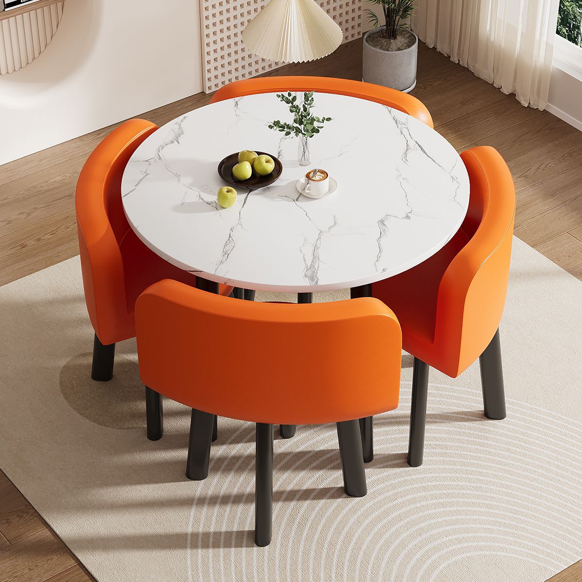 Mesa y silla de negociación simple mesa redonda de recepción de negociación casual mesa de recepción mesa comercial de té de leche y postres mesa y silla image 10