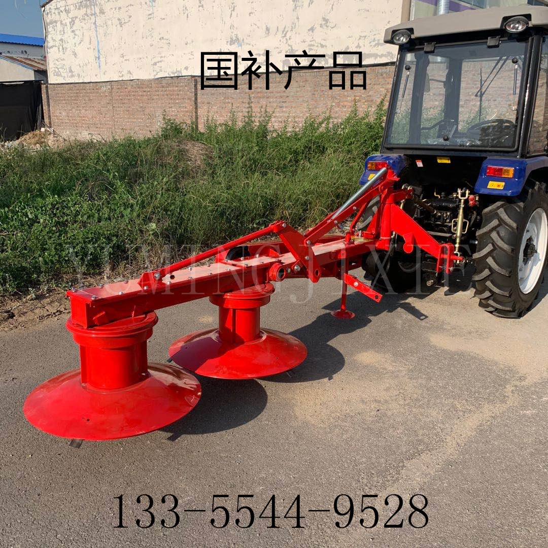 批量供应圆盘割草机 拖拉机带后置双圆盘割草机牧草苜蓿割草