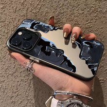 时尚艺术雕像苹果15promax手机保护壳适用iphone14plus华为荣耀vi