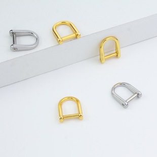 High quality 2 and a half zinc alloy screws small d-buckle luggage hardware shoes accessories metal adjustment d-buckle
