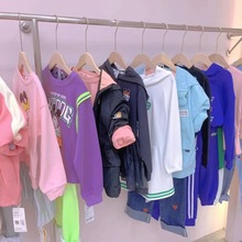网红品牌 木瓜汁童装品牌 时尚潮牌中大童套装卫衣 网络直播批发