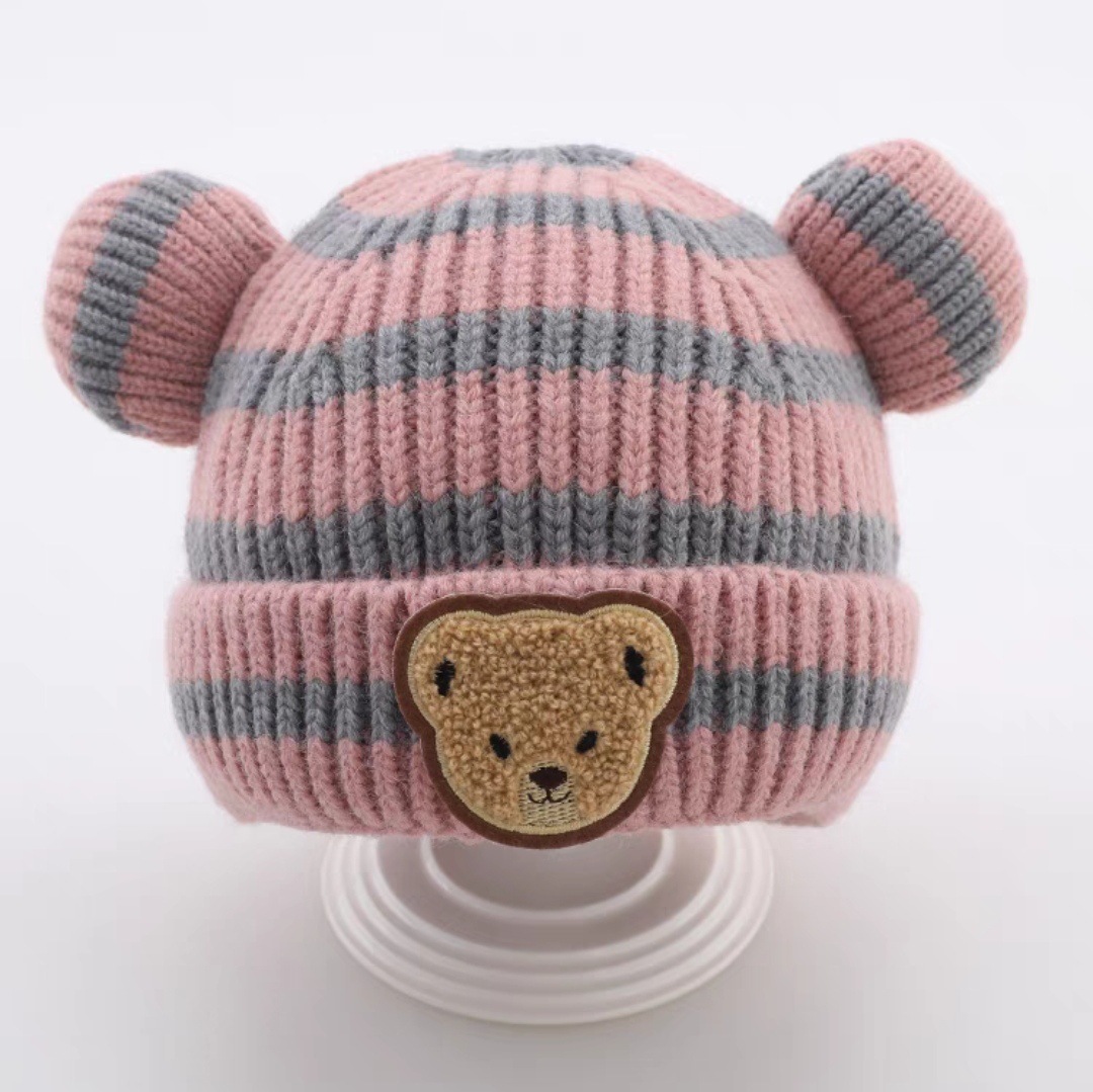 Children Unisex Cartoon Style Stripe Jacquard Wool Cap display picture 7