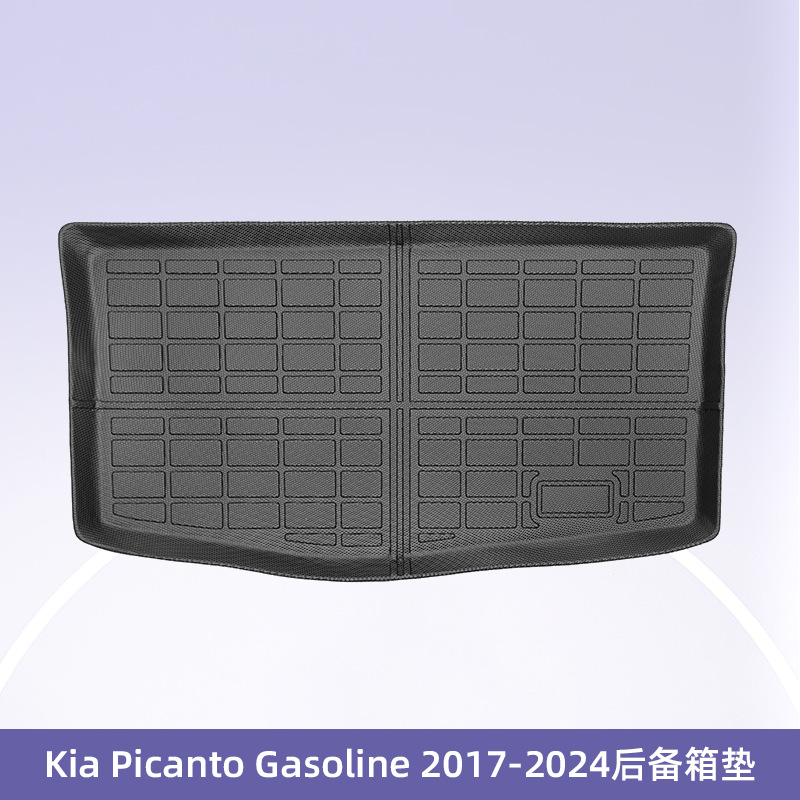 Europa para Kia Picanto 2017 - 2024 combustible 3D todo el tiempo TPE cojín de pie de automóvil