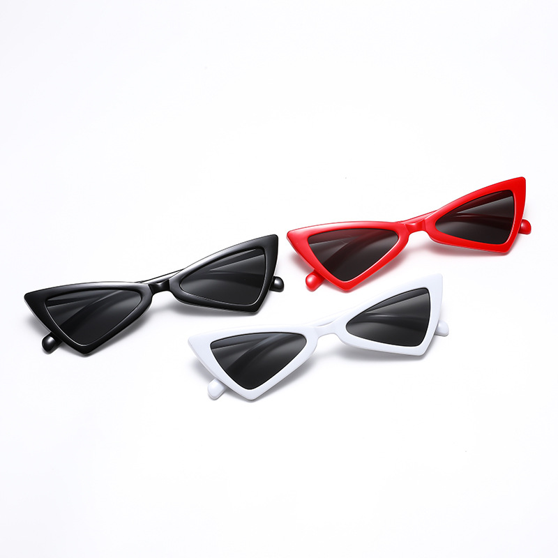 Gafas de Sol Ojo de Gato Triangulares de PC con Protección UV380 para Protección Solar