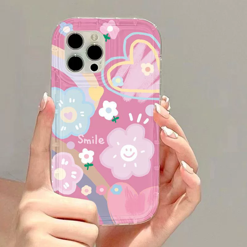 Apple, милый совместимый чехол для телефона, iPhone 12, подушка воздуха, цветочный, iphone, 13