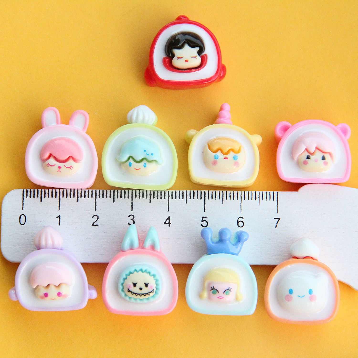 Cartoon cream hairpins, accessory, accessories, wide color palette