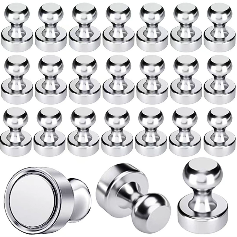 Magnetic Nails Strong Magnet Metal Office Teaching Magnetic Buckle Magnet Calligraphy and Painting Round Whiteboard Felt Strong Magnetic Thumbtacks