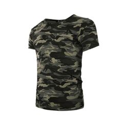 メンズ迷彩半袖tシャツワイドメンズ夏綿カジュアルスリムレディース刺繍中半袖迷彩服