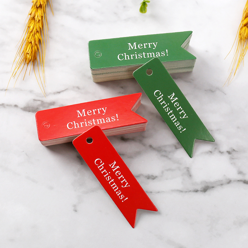 圣诞吊牌2024新款Merry Christmas圣诞节装饰品礼物吊卡圣诞卡片