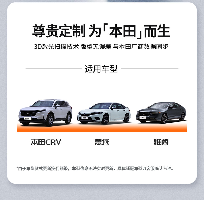 Suitable for Honda Accord, Inspire, Crv, Haoying, Civic, and Other Models, Special Colorful Tpe Car Floor Mats