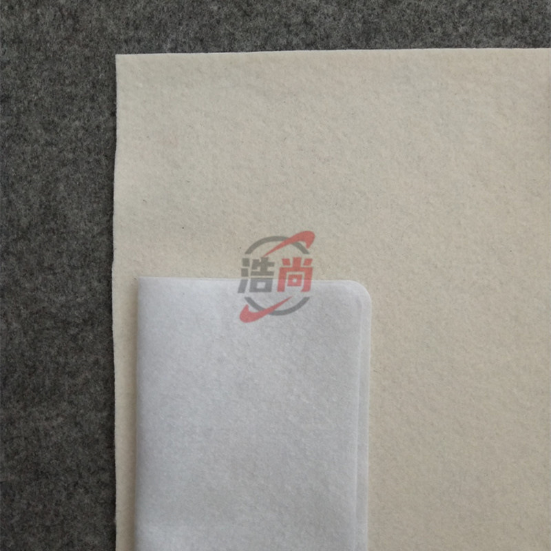 定 制3MM厚米白色软毛毡布手袋包包涤纶针刺不织布料书画毡用毛粘