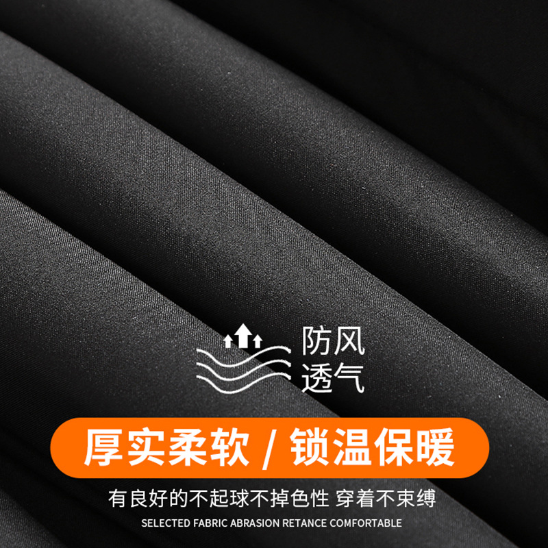 Advertising cálido de alta gama algodón chaleco de trabajo personalizado logotipo chaqueta con capuchón bolsillo impermeable clip personalizado