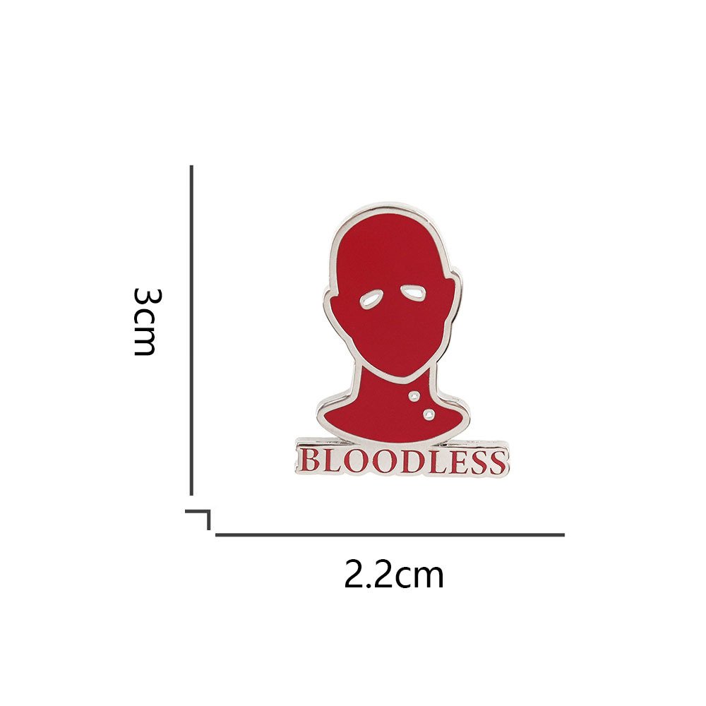 Bloodless Badge Baldur's Gate Enamel Pin Rpg Brooch Gamer Gift Backpack Decoration Clothing Accessories