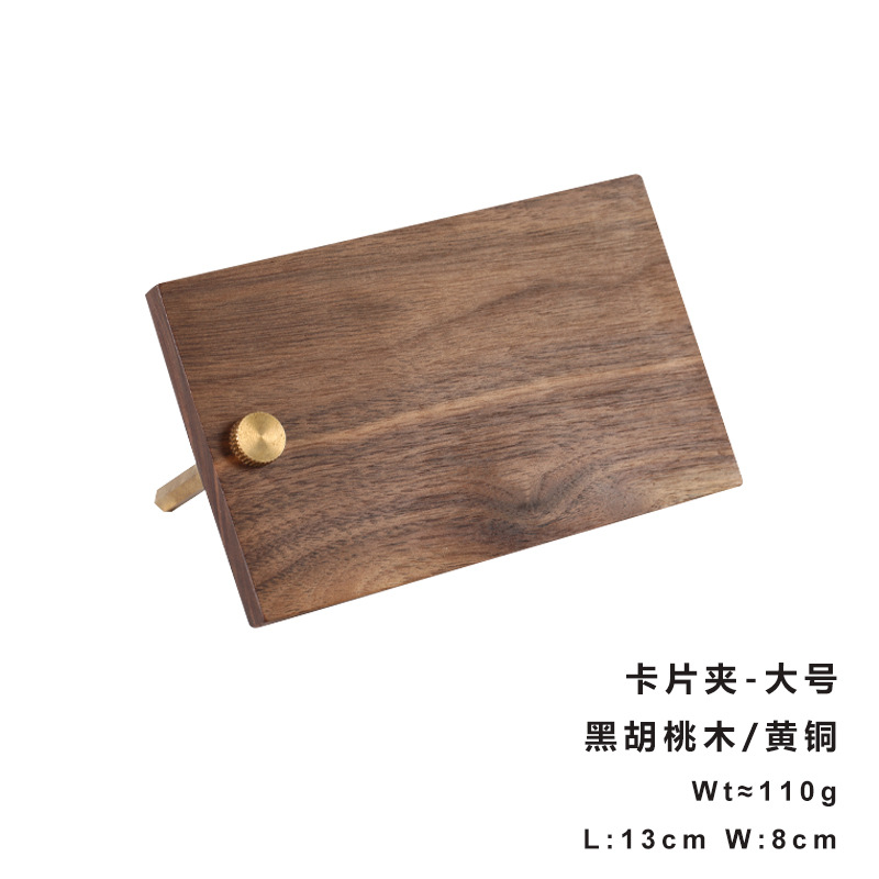 Titular de la tarjeta de visita de madera sólida titular de mensaje de nota de madera pequeño tamaño menú clip tarjeta de visita soporte de exhibición titular de la etiqueta
