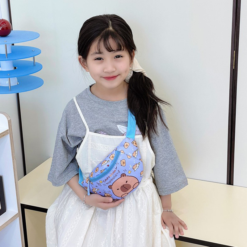 Bagos lindos para niñas, nuevos caritas de dibujos animados para niños, bolsos de pecho, bolsos de cambio para niños