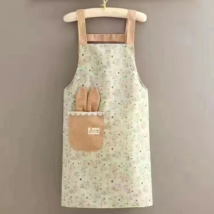 韓国版洋気エプロンキッチン調理家庭用油汚れ防止通勤カバー作業服キャンバス耐摩耗性大人用ウエスト|undefined