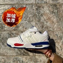 加棉风国潮小众白蓝红经典休闲气垫板鞋女chic百搭情侣运动小白鞋