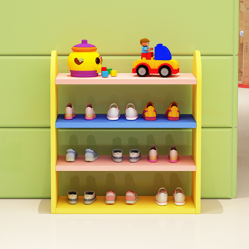 靴ラック多層一体型子供靴ラックベビー小さなかわいいカラフルな靴キャビネットシンプルな幼稚園収納ラックホット|undefined