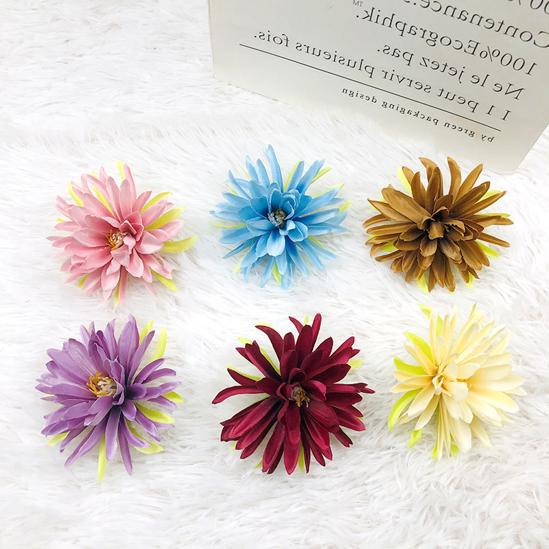 Simulation of the flower of the night-blooming cereus DIY small night-blooming cereus ball flower head flower wall flower column flower arrangement clothing decoration matching flowers silk flowers 