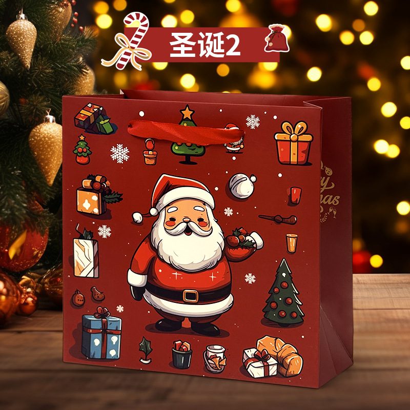 Bolsas de papel kraft engrosadas y ecológicas portátiles, pasteles de luna de té, regalos de alta gama, bolsas de embalaje, tarjetas blancas, venta al por mayor transfronteriza