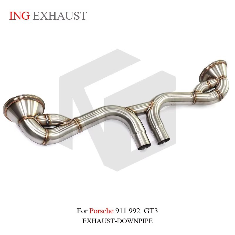 Suitable for Porsche 911 992 GT3 Straight-Through Exhaust Pipe Stainless Steel Exhaust Pipe