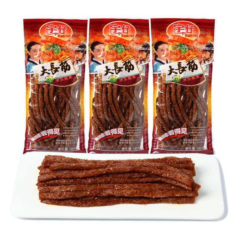 Yuzai Da Changjin пряные полоски 18 г/пакет закуски 8090 S вспомнить ностальгию детства Хунань пряное детство
