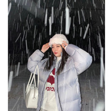 2023冬季新款韩国设计师休闲保暖立领拉链男女同款面包羽绒服外套
