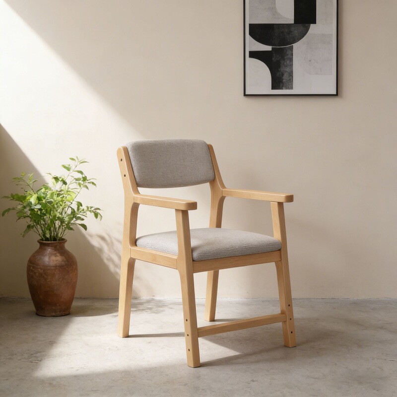 Solid Wood Chair for Home Use, with Backrest, Desk Chair, Study Chair, Office Chair for Long Sitting, Modern Minimalist Computer Chair with Armrests, Dining Chair Solid Wood Chair for Home Use, with Backrest, Desk Chair, Study Chair, Office Chair for Long Sitting, Modern Minimalist Computer Chair with Armrests, Dining Chair
