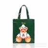 One-shoulder bag, cartoon square organizer bag, book bag PVC for mother and baby, with little bears