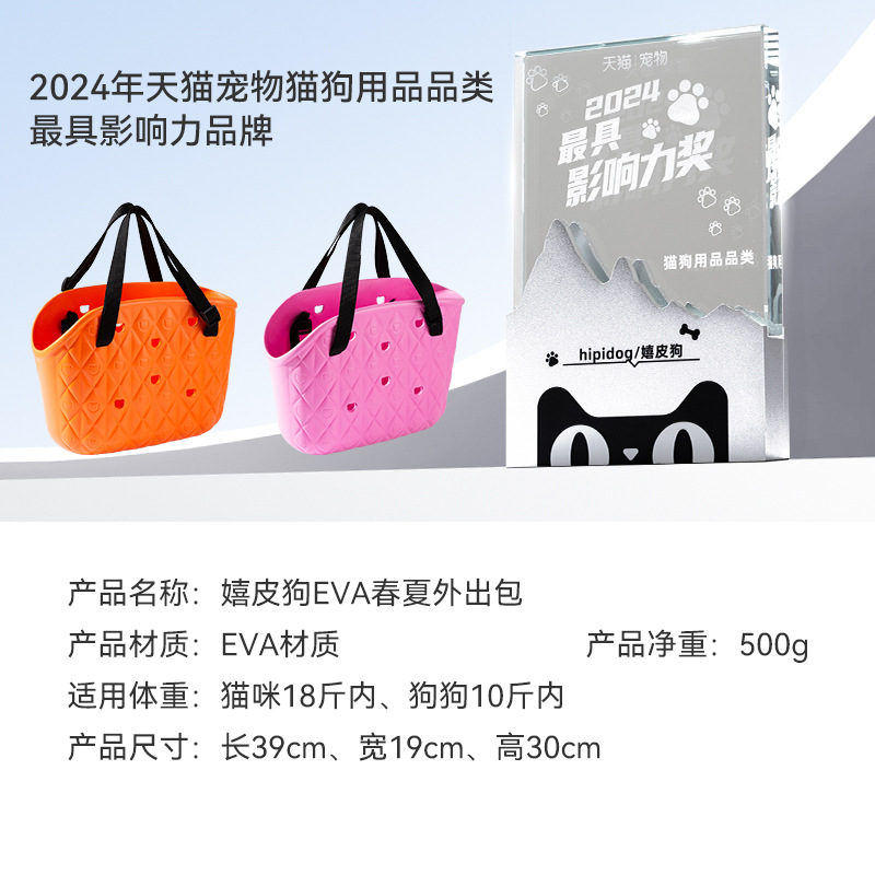 Primavera y verano perros EVA impermeable bolsa transpirable perros pequeños y medianos Teddy Bear mochila bolsa para gatos bolsa para mascotas