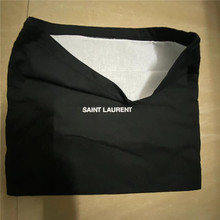 工廠供應聖羅家原版包包禮品布袋 抽繩衣服包裝袋環保黑色無紡布