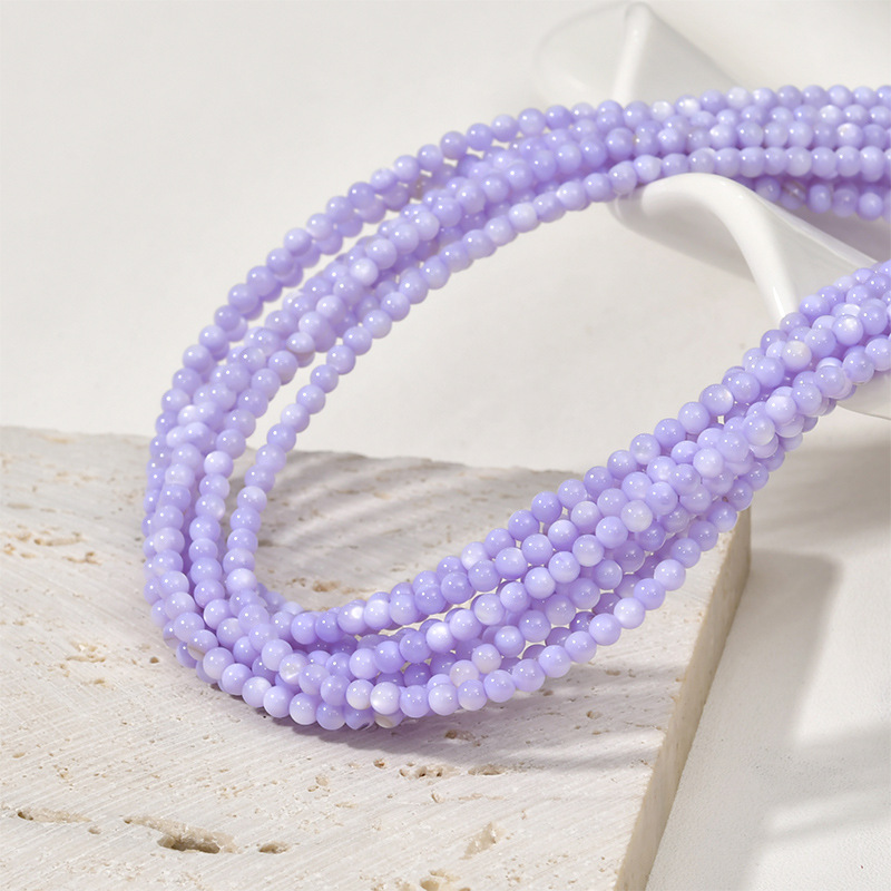 14g Weight Beads Jewelry Making Type DIY Jewelry Accessories Classification 1 Piece Quantity Shell Material Round Pattern Polishing New Product Design Vacation, Simple Style Style 1 Piece Shell Round DIY Jewelry Accessories Beads 15
