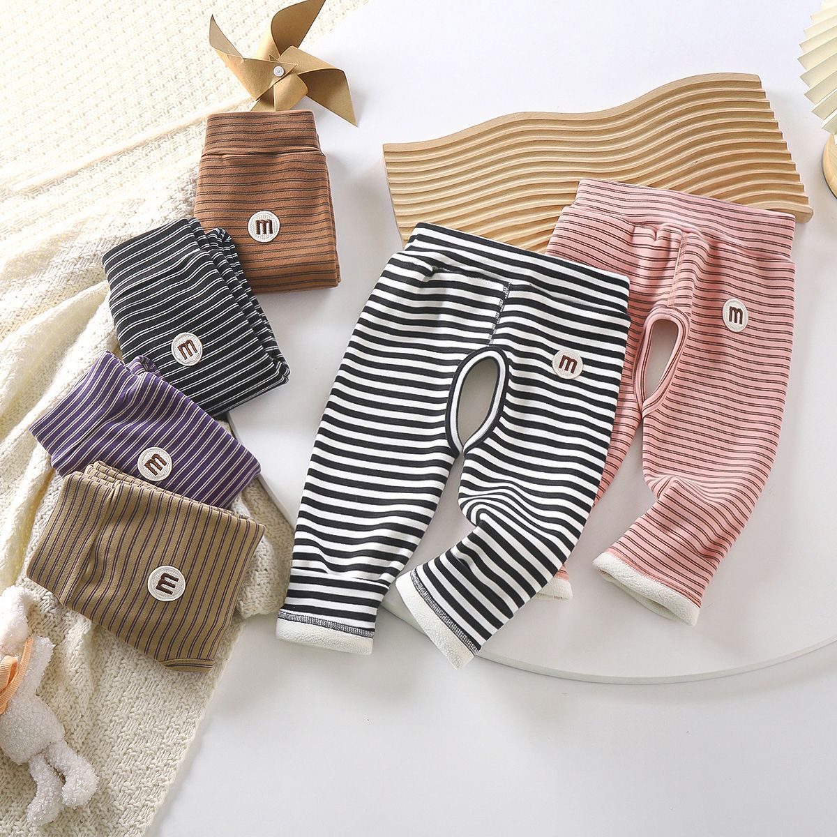 Pantalones infantiles de primavera, otoño, invierno, pantalones infantiles de cintura alta, pantalones leggings infantiles sin hueso