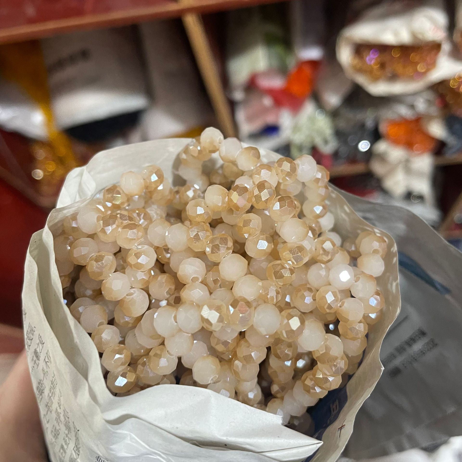 White jade, amber