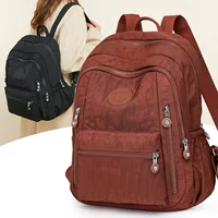 Capacious backpack, trend water repellent nylon school bag for traveling