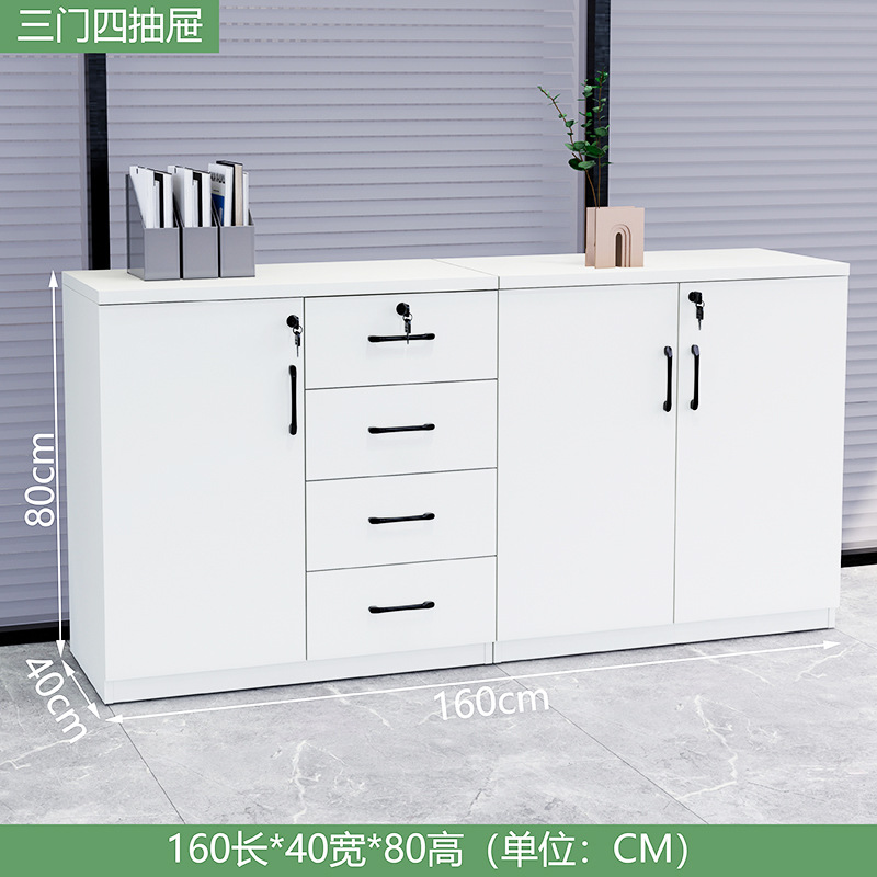 オフィス収納引き出しキャビネット、フロアファイルキャビネット、木製ファイルキャビネット、ローキャビネット、スライド式収納キャビネット