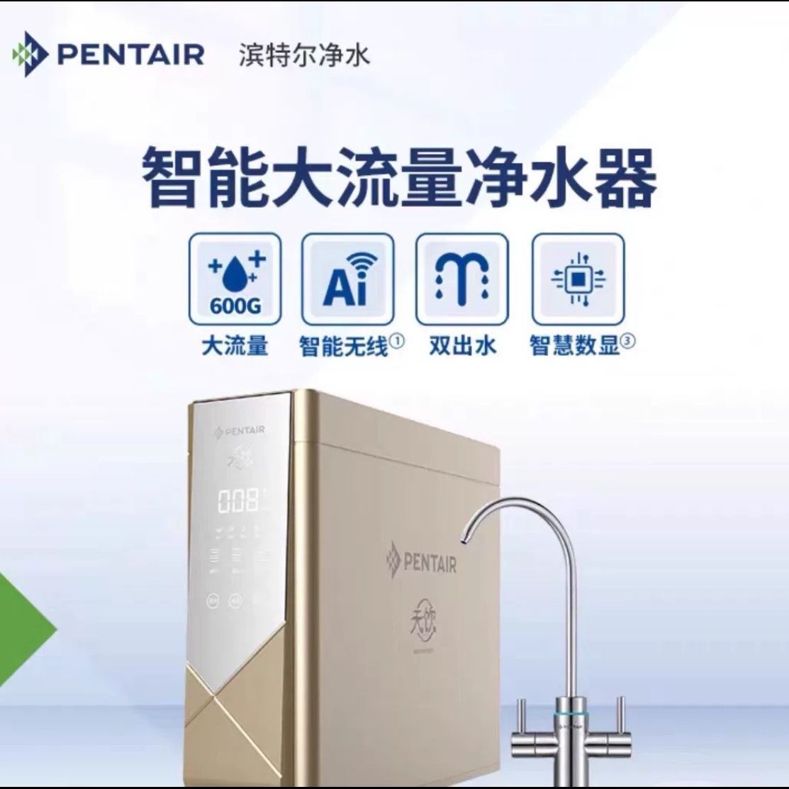 Pentair V7000 Household Double Water Outlet 600g Water Purifier Reverse Osmosis Kitchen Pure Water Machine Ro Machine