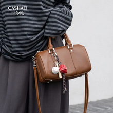 大容量真皮女包斜跨包百搭单肩包通勤手提包小众时尚枕头包批发