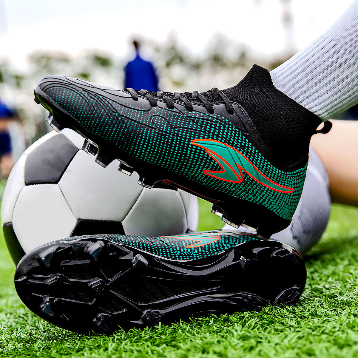 Futbola garie apavi, vīriešu un sieviešu profesionālā treniņu apavi bērniem, lielizmēra futbola apavi ar radzēm_voghion.com