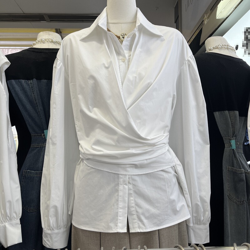 Celebrity Style Commuting Strappy Shirt, Fresh and Comfortable Long-Sleeved Sun Protection Shirt, New Summer Niche Celebrity Style Commuting Strappy Shirt, Fresh and Comfortable Long-Sleeved Sun Protection Shirt, New Summer Niche