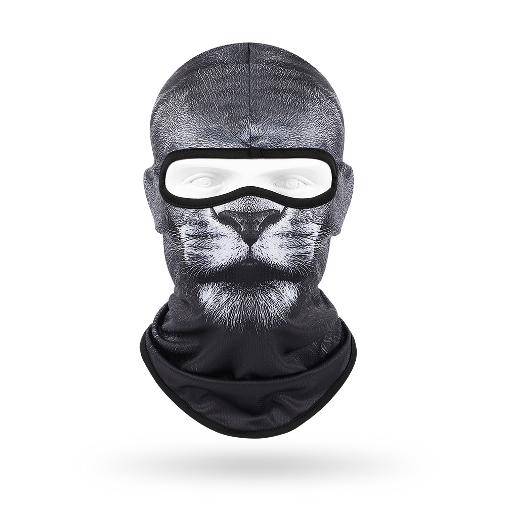 Sudor absorbente máscara transpirable de secado rápido para hombres y mujeres ciclismo al aire libre bicicleta protección solar sombrero lindo mascota sombrero animal bufanda