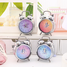 公主系列双铃圆形闹钟2寸 高颜值儿童卡通床头台钟金属闹钟打铃钟