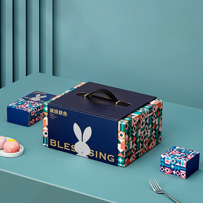 2024 новый фестиваль середины осени креативный 8 яичный желток хрустящая подарочная коробка портативная пустая коробка пользовательские лунные пирожные коробка подарочная коробка