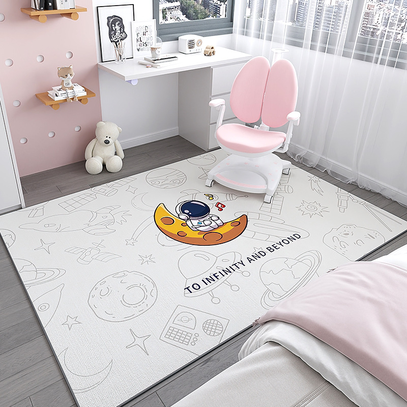 Alfombra infantil silla de computadora estera antideslizante área de lectura escritorio estudio mesa de estudio sala de estar dormitorio colchón junto a la cama image 14