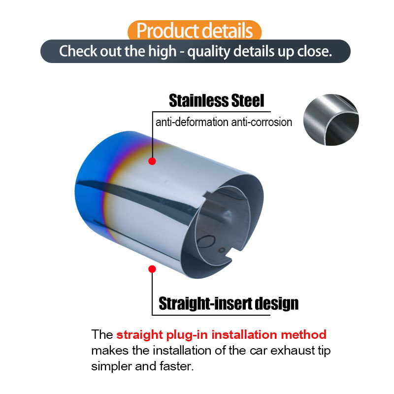 Suitable for 2020-2022 Toyota Rav4 Rongfang Round Tail Throat Wilanda Original Car Stainless Steel Exhaust Tail Throat