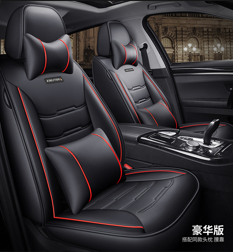 Cross-Border Foreign Trade Four-Season Universal Five-Seater Full Leather Fully Enclosed Car Seat Cover Car Seat Cushion Car Seat Cushion Pad